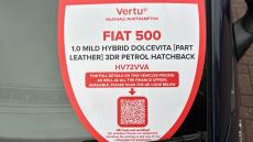 Fiat 500 1.0 Mild Hybrid Dolcevita [Part Leather] 3dr Petrol Hatchback